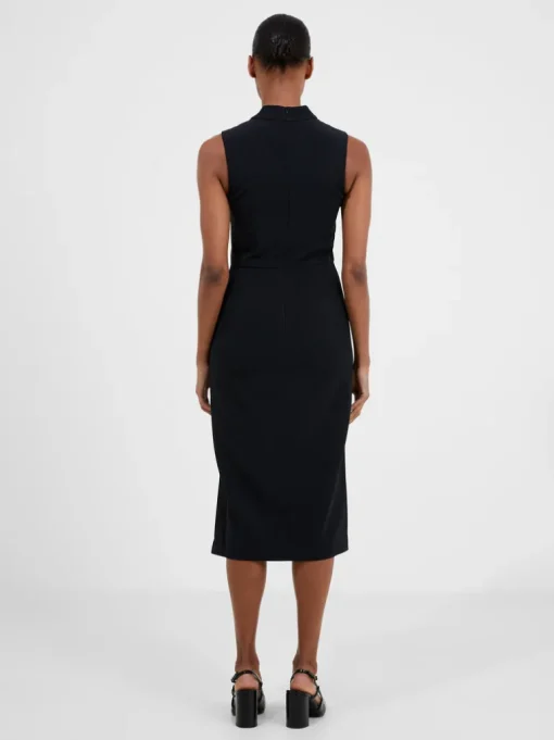 Echo Crepe Mock Neck Dress