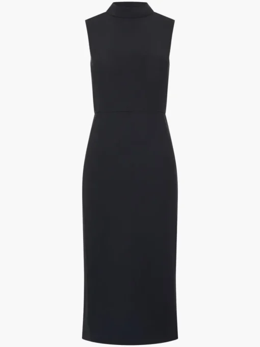 Echo Crepe Mock Neck Dress