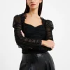 Edrea Tulle Cropped Top