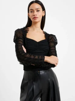 Edrea Tulle Cropped Top