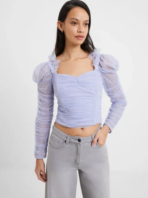 Edrea Tulle Cropped Top
