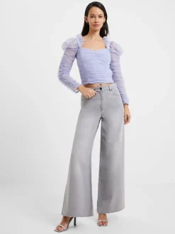 Edrea Tulle Cropped Top