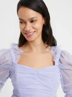 Edrea Tulle Cropped Top