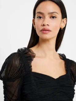 Edrea Tulle Cropped Top