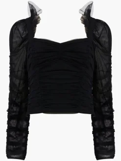 Edrea Tulle Cropped Top