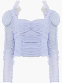 Edrea Tulle Cropped Top