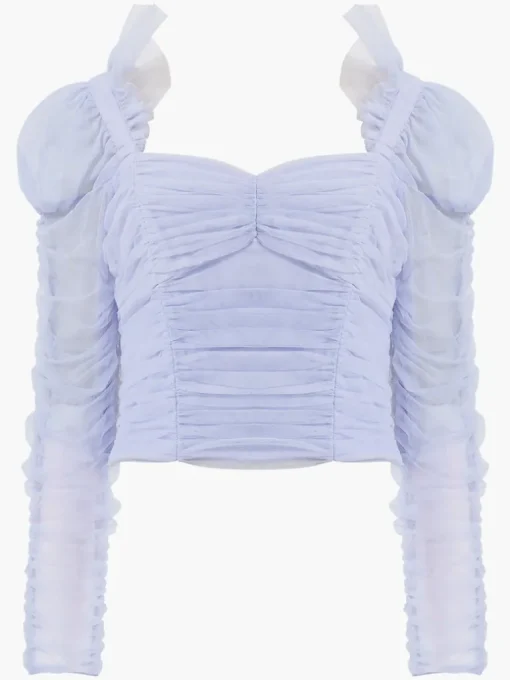 Edrea Tulle Cropped Top
