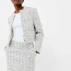 Effie Boucle Collarless Blazer