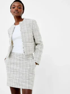 Effie Boucle Collarless Blazer