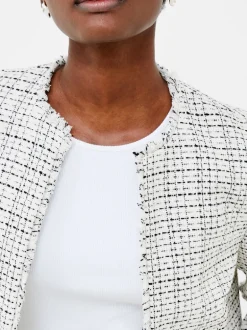 Effie Boucle Collarless Blazer