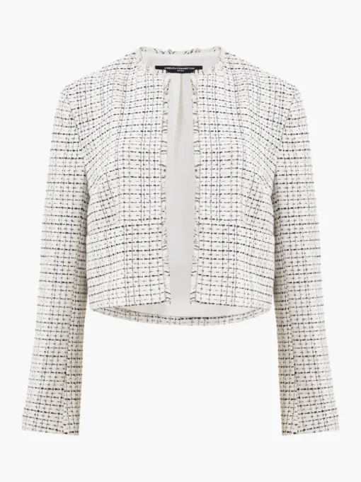 Effie Boucle Collarless Blazer