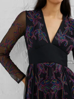 Emilia Embroidered Maxi Dress