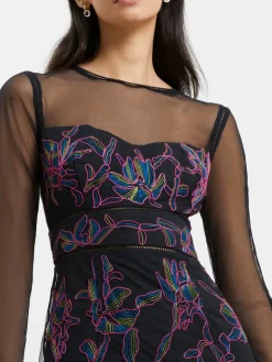 Emilia Embroidered Mini Dress