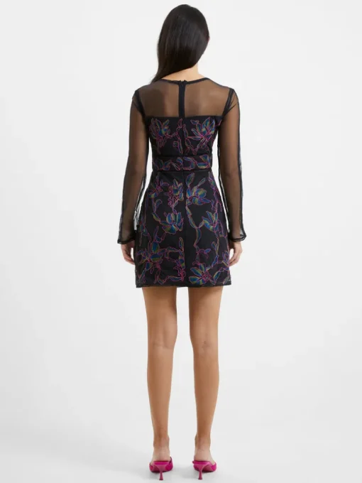 Emilia Embroidered Mini Dress