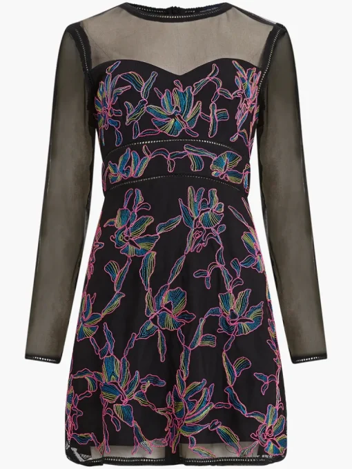Emilia Embroidered Mini Dress