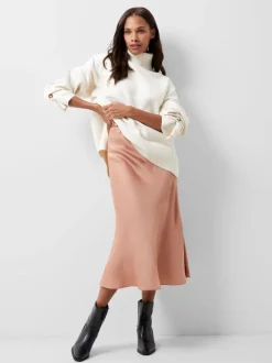 Ennis Eco Satin Midaxi Slip Skirt
