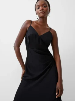 Ennis Eco Satin Slip Midi Dress