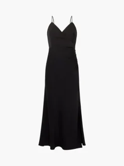 Ennis Eco Satin Slip Midi Dress
