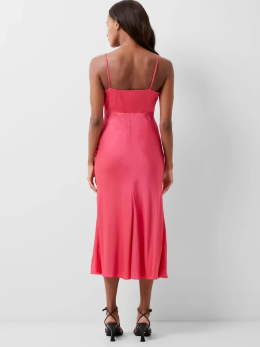 Ennis Eco Satin Slip Midi Dress