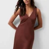 Ennis Eco Satin Slip Mini Dress