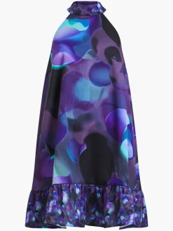 Eva Harlow Recycled Satin Swing Mini Dress