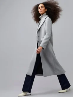 Fawn Felt Single Breasted Coat