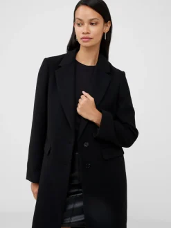 Fawn Felt Single Breasted Coat