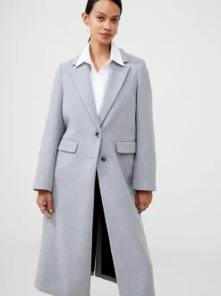 Fawn Felt Single Breasted Coat