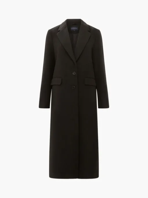 Fawn Felt Single Breasted Coat