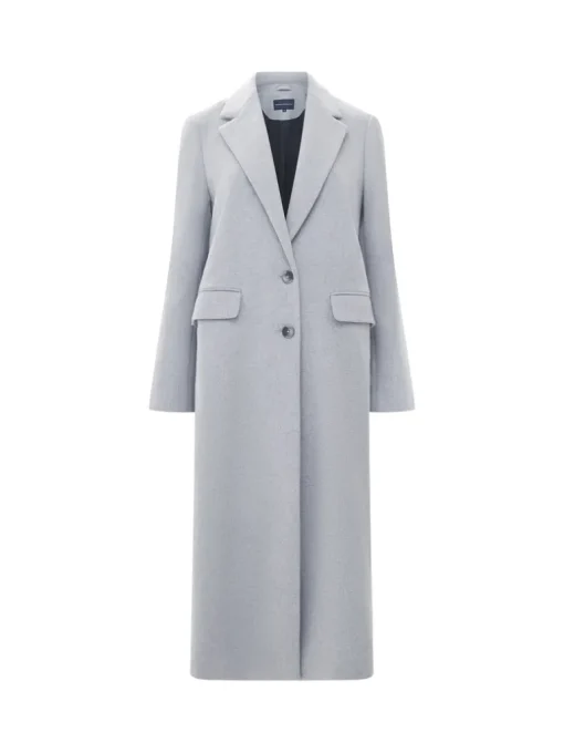 Fawn Felt Single Breasted Coat