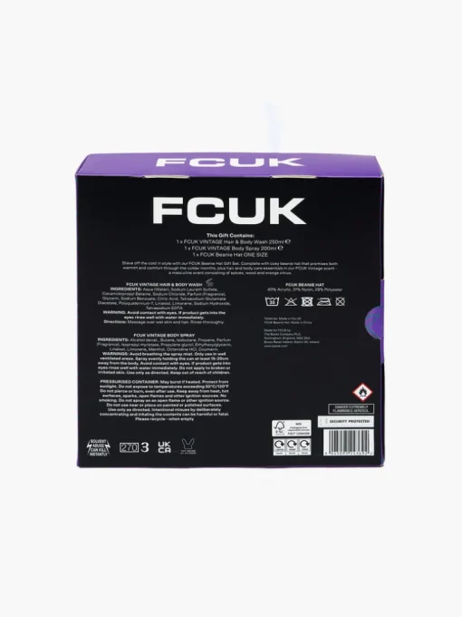 FCUK Wrap It Up Beanie Hat Gift Set