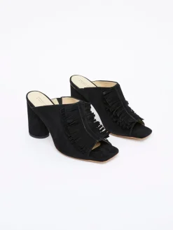 Flora Fringed Mules