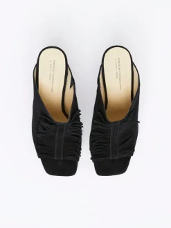 Flora Fringed Mules