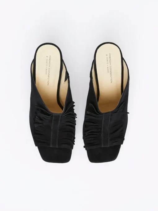 Flora Fringed Mules
