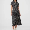 Floral Short Sleeve Shirt Dress