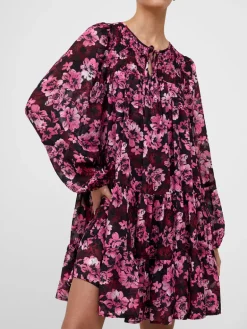 Floral Smock Mini Dress