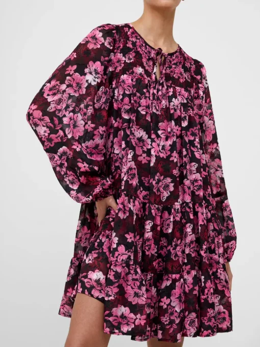 Floral Smock Mini Dress