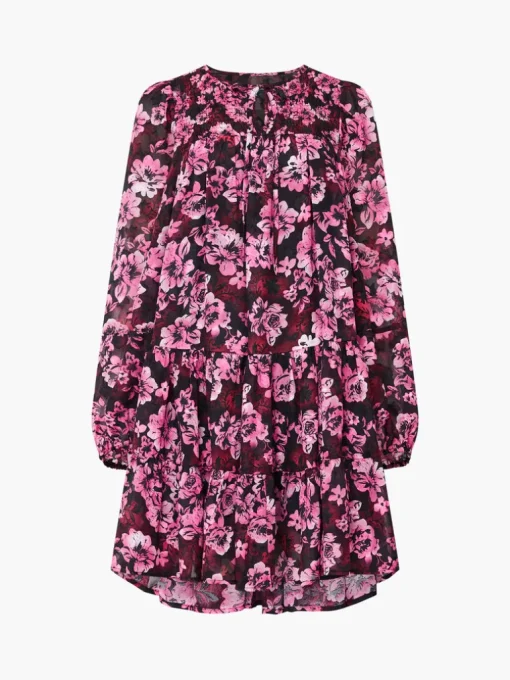 Floral Smock Mini Dress