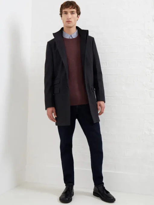 Funnel Neck Coat