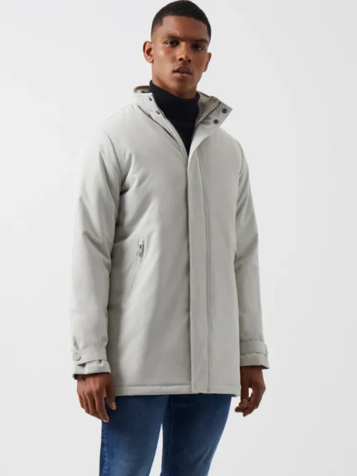 Funnel Neck Mac Coat