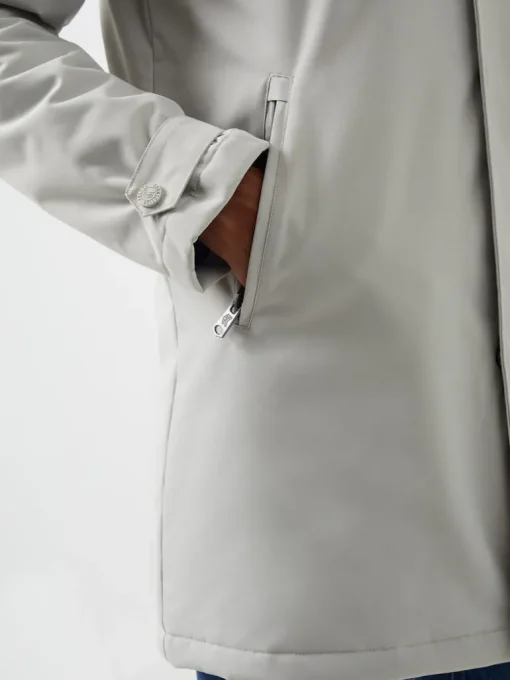 Funnel Neck Mac Coat