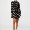 Georgette Sheer A-Line Mini Dress