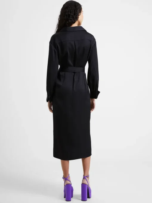 Harlow Recycled Satin Crossover Midi Dress