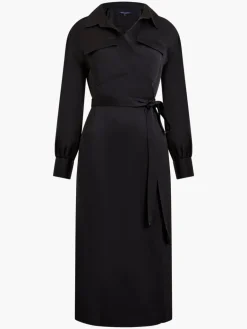 Harlow Recycled Satin Crossover Midi Dress