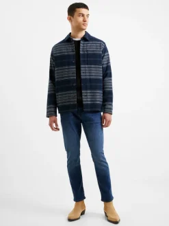 Heavy Twill Stripe Overshirt