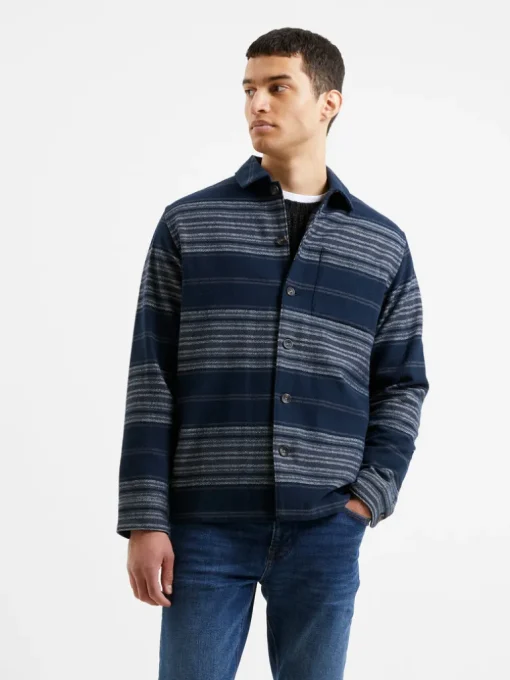 Heavy Twill Stripe Overshirt
