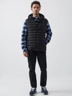 Hooded Puffer Row Gilet