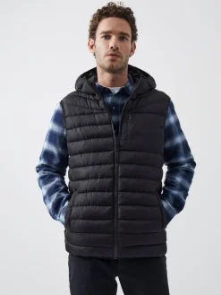 Hooded Puffer Row Gilet