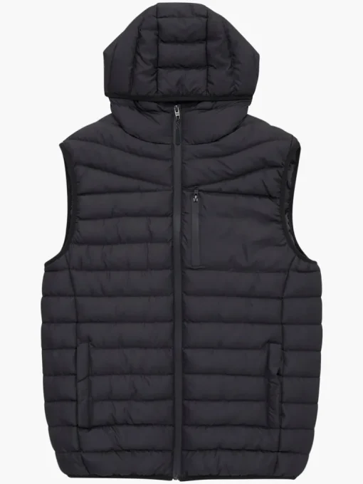 Hooded Puffer Row Gilet