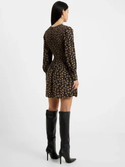 Ingrid Eco Colette Crepe Smocked Mini Dress